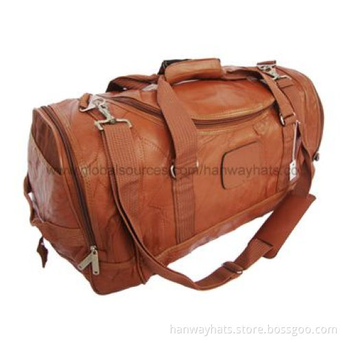 Leather Duffel Bag with Fashionable Design
